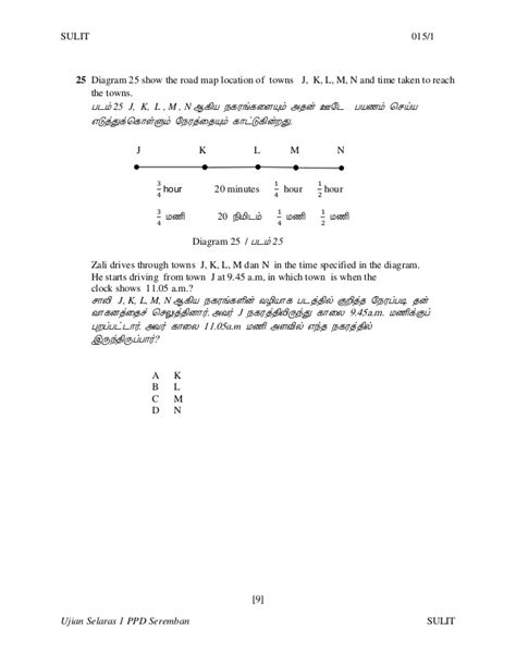 What can you see around ? Mathematics Year 5 Paper 2 Sjkt - upsr english paper 2 ...