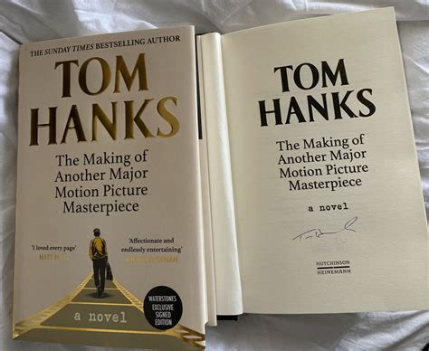 Tom Hanks Signed 1st Edtion Book The Making Of Another Major Potion Picture Masterpiece Mfm