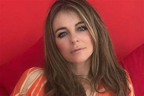 Liz Hurley 52 Flashes Everything As She Banishes Bra In See Through