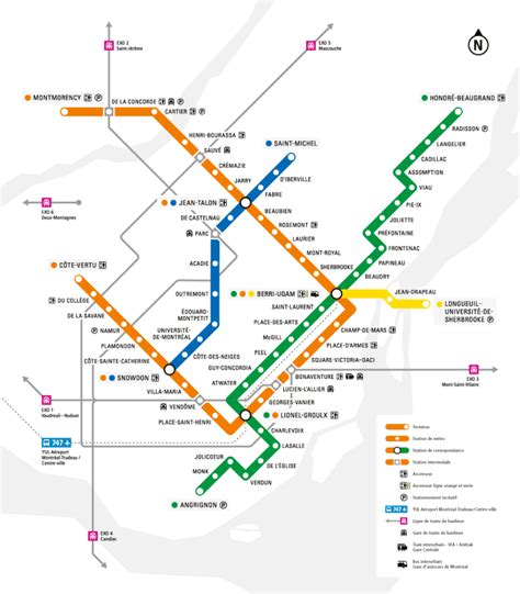 Montreal Metro Map Hours Pass Tickets Rates