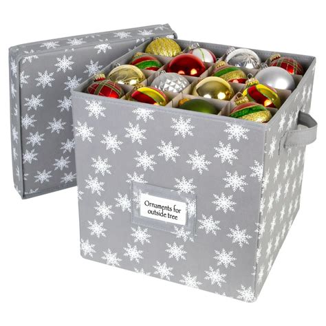 Christmas Ornament Storage Box With Lid Store Up To 64 Christmas