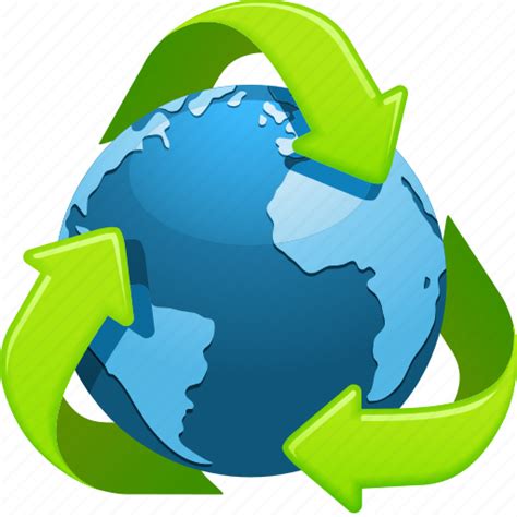 Earth Ecology Environment Globe Planet Recycle Recycling Icon