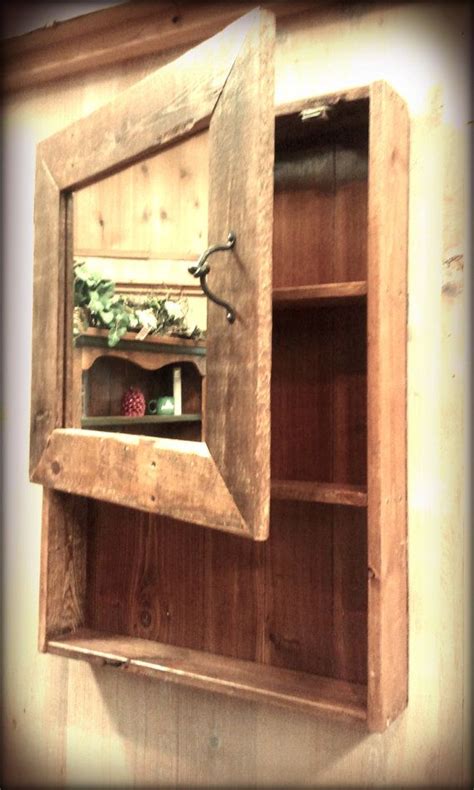 Rustic Barn Wood Medicine Cabinet Wmirror By Timbercreekfurniture