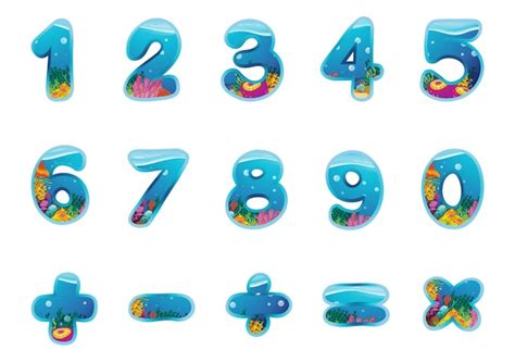 Free Vector Numbers And Signs