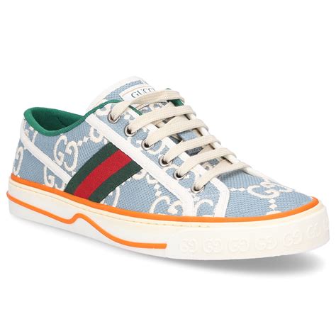 Gucci Tennis 1977 Low Top Sneakers In Blue Modesens