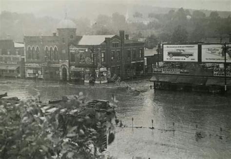 Here Is One Of Many Pictures Taken Of The Devastating Floods Of 1955