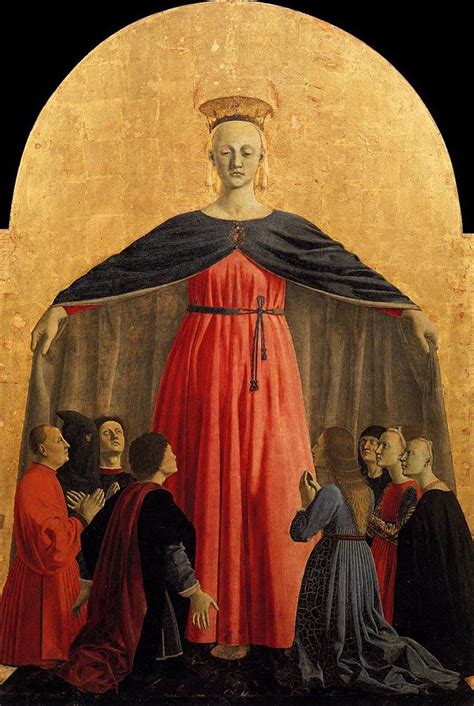 Madonna Da Misericórdia 1460 1462 Piero Della Francesca Pinacoteca