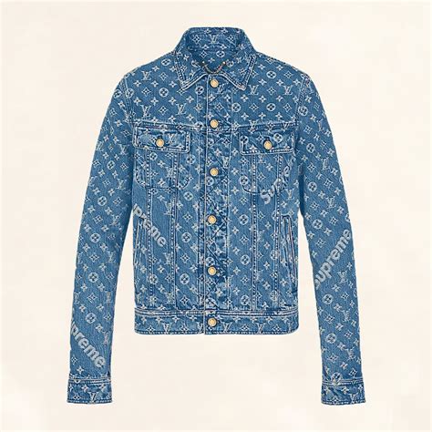 Louis Vuitton Supreme Denim Monogram Jacket 56 Tc