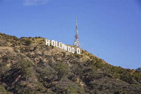The Famous Hollywood Sign Editorial Stock Photo Image Of Landmark
