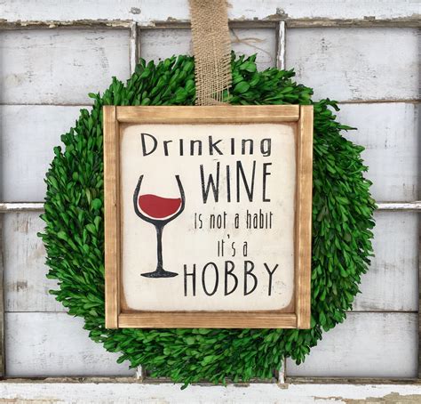Wine Wine Sign Wine Lover Signs Wood Sign Kitchen Decor Bar Decor