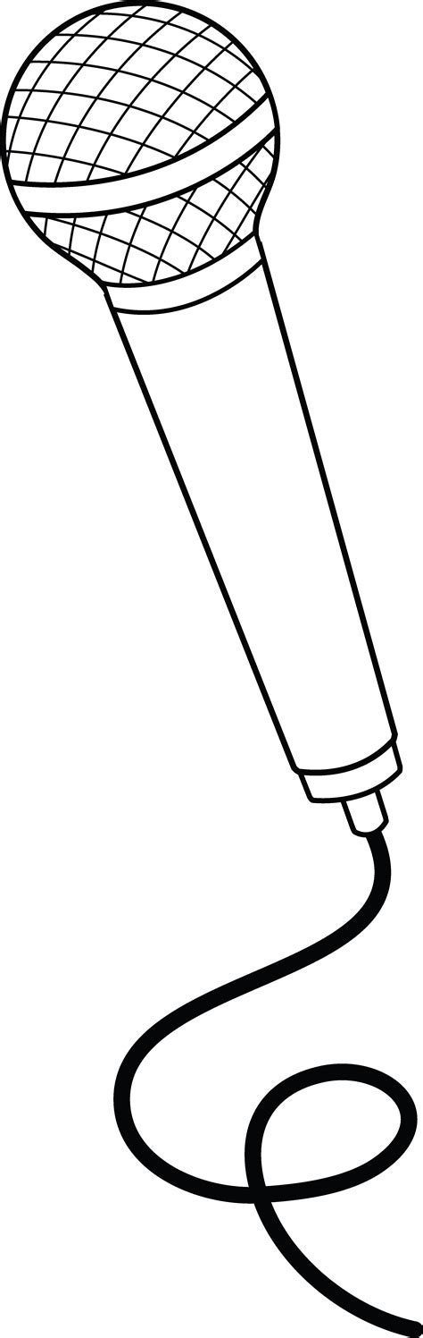 Microphone Coloring Pages Coloring Home