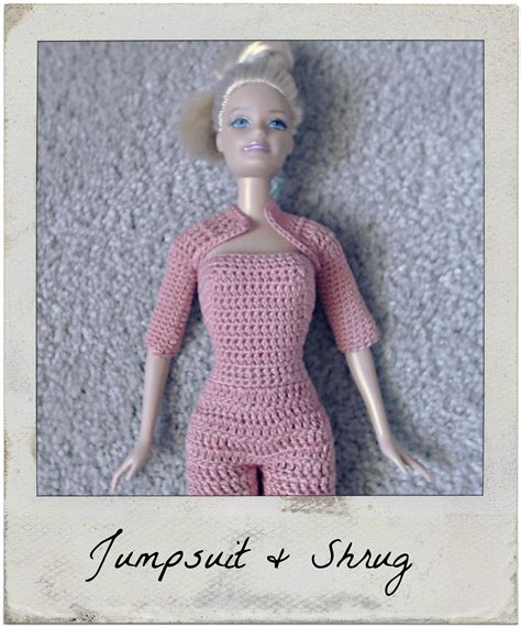 This Is My Crochet Pattern For Barbie S Shrug That Matches The Barbie Jumpsuit Crochet Barbie