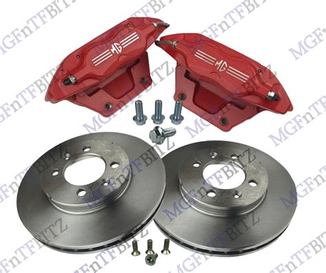 mg tf mgf le500 brand new red 2 pot ap calipers 304mm discs and brake pads deals of the day up