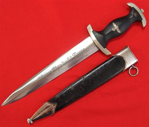 Sold Ww2 German M33 Ss Dagger And Scabbard Jb Military Antiques