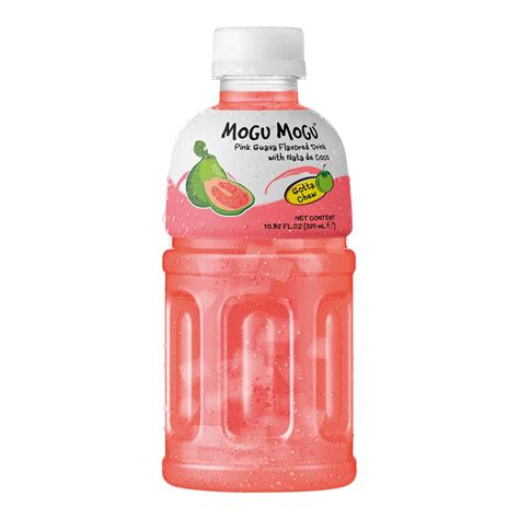 Buy Mogu Mogu Pink Guava Flavoured Drink With Nata De Coco 6 X 320ml