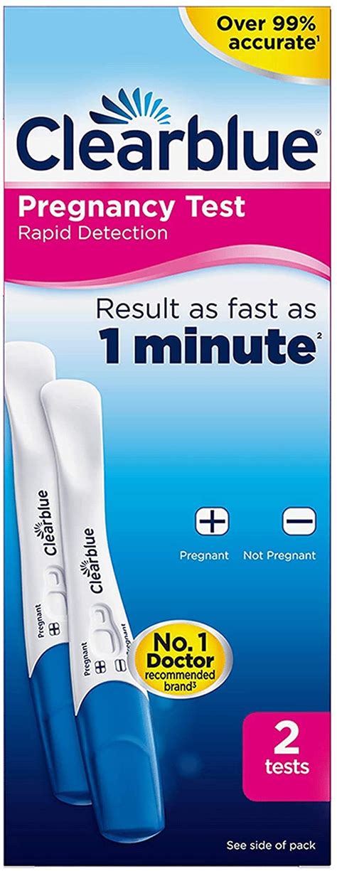 Buy Clearblue Rapid Detection Pregnancy Test Fast From 1 Minute 2