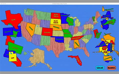 United States Map Puzzle Macgenius