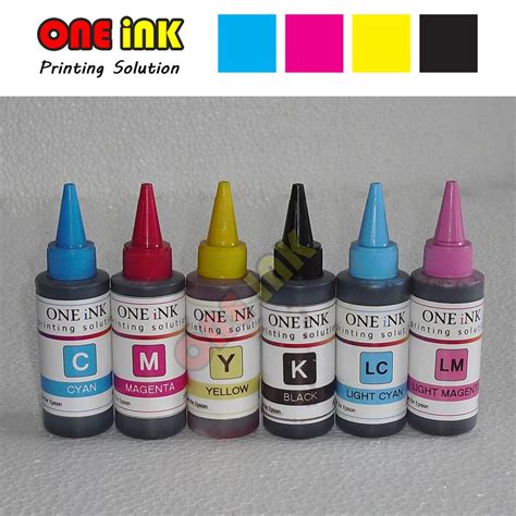 Jual Tinta Printer Epson 100ml 6 Warna One Ink C M Y K Lc Lm Di Lapak