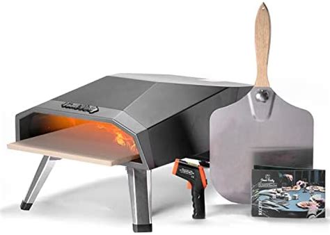 Food Party Outdoor Pizza Oven Titan Gray Portable Gas Fired Outside
