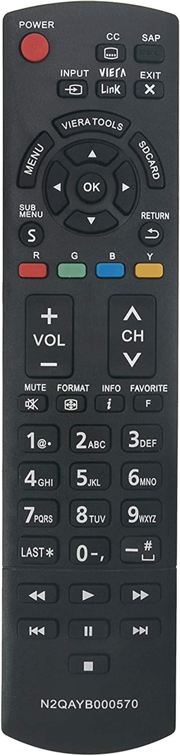 Vinabty New N2qayb000570 Replaced Remote Control For Panasonic 2011 Lcd