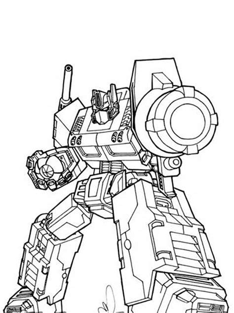 printable optimus prime coloring pages  boys