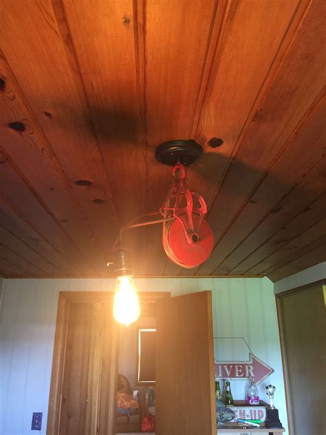Get the best deals on ceiling fans. Pulley light finished! | Ceiling lights, Ceiling fan