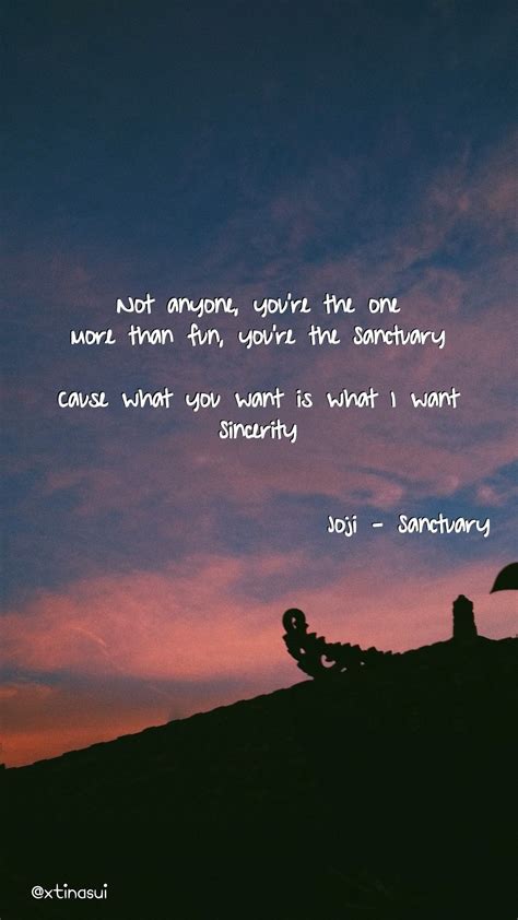 George joji miller blew up for his absurdist humor as youtuber filthy frank and pink guy. Joji - Sanctuary #joji #sanctuary #quotes | Song lyrics wallpaper, Aesthetic songs, My love song