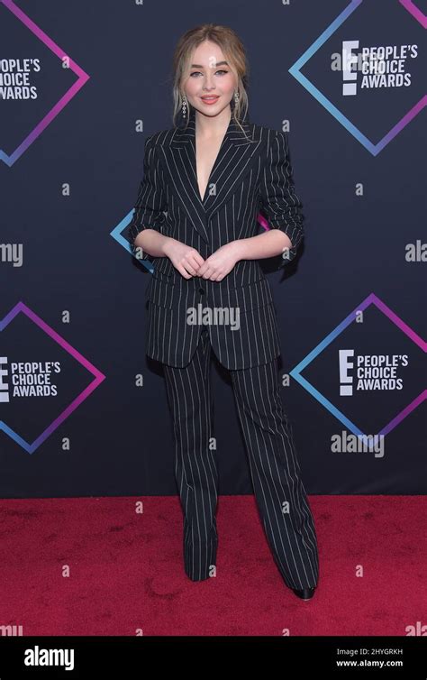 Sabrina Carpenter Arriving For The 2018 E Peoples Choice Awards Held