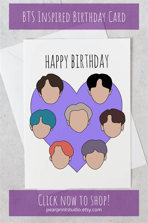 Saltar a los resultados de búsqueda principales. BTS Birthday Card / Kpop Birthday Card / BTS Greeting Card ...
