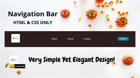 How To Create A Navigation Bar Html Css Only Simple Yet Elegant