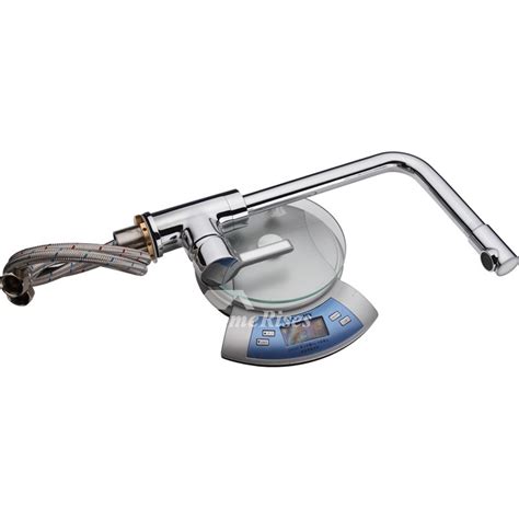 Led kitchen faucets with rubber design chrome mixer faucet for kitchen single handle pull down deck mounted crane for sinks 7661. Single Handle Kitchen Faucet Silver Brass Chrome Vessel ...