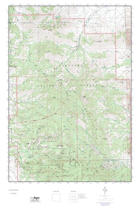 Mytopo Cochise Head Arizona Usgs Quad Topo Map