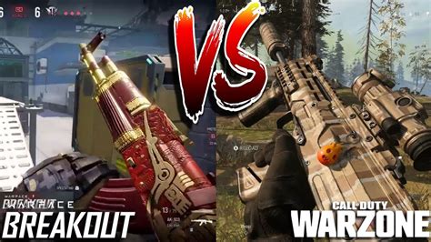 Warface Breakout Vs Call Of Duty Warzone Gameplay Comparison Youtube