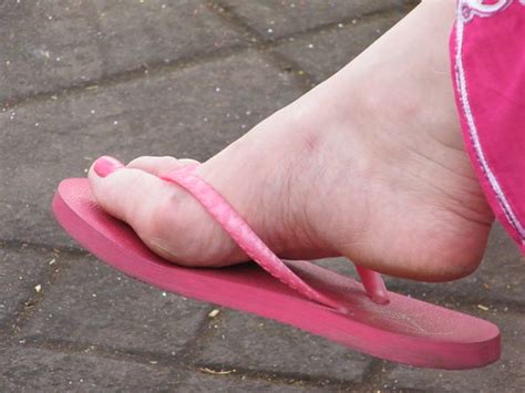 Mature Feet In Flip Flops Slightly Rough Soles Face11 Flickr