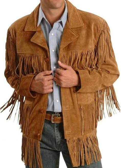 Genuine Cowboy Jacket Native American Cowboy Fringed Wear Jackets Coats
