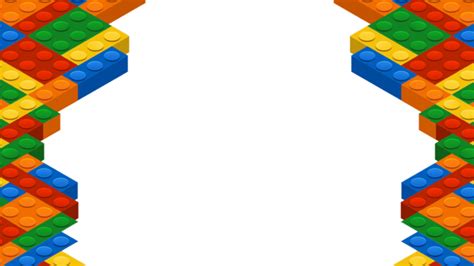 Lego Border Colorful Decoration Lego Frame Toy Png Tr