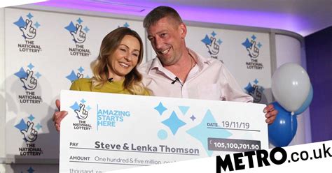 Seo Steve And Lenka Thomson Announced As £105000000 Lottery Winners