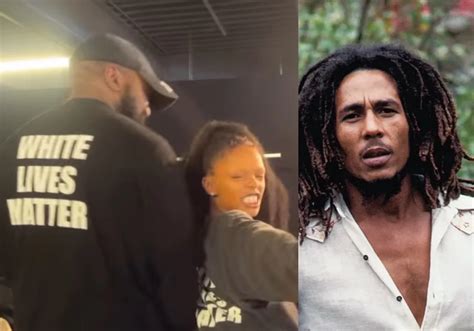 Bob Marley S Grandbabe Selah Wears White Lives Matter Shirt At