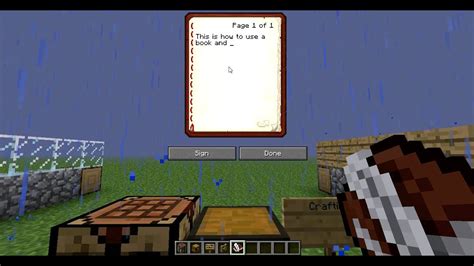 Minecraft How To Make A Book And Quill In Minecraft 131 Tutorial