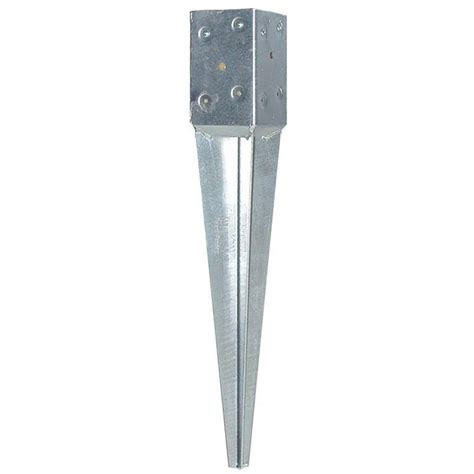 Oz Post T4 600 4 In Square Fence Post Anchor 8ca 30181 The Home Depot