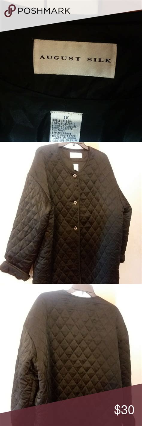 August Silk Black Silk Jacket Silk Jacket August Silk Black Silk