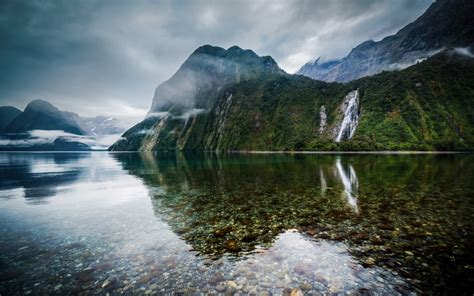 New Zealand Lake Landscape 1680 X 1050 Widescreen Wallpaper