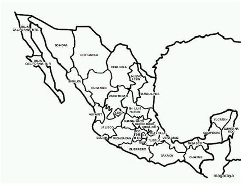 Mapas De México Para Descargar Y Colorear Colorear Imágenes