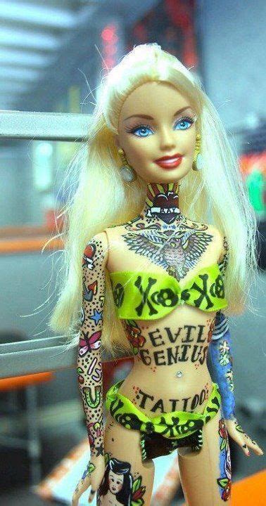 Color Tats Barbie She Has A Better Paying Job So She Can Afford More Vividly Expressive Body