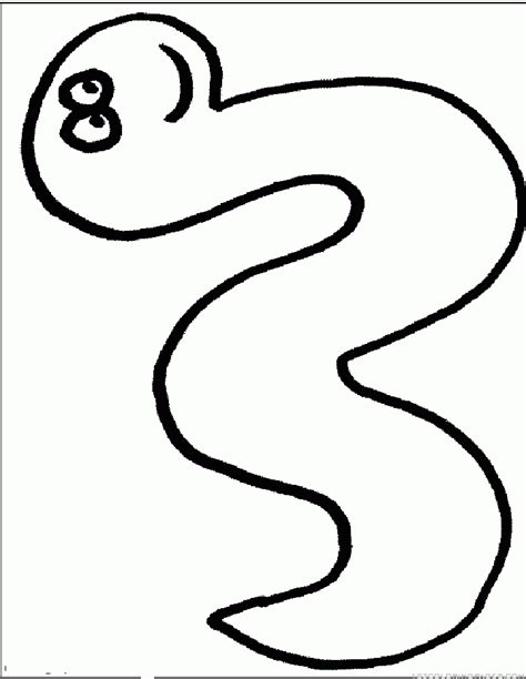 Worm Coloring Pages Printable Cute Worms Bookworm Color Cartoon