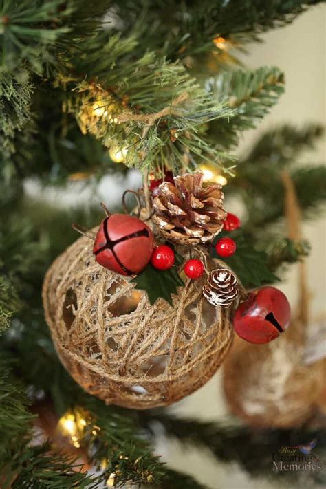 The great thing about the diy christmas ornaments is they are inexpensive, fun, simple and kids love helping! 18 DIY Christmas Ornaments - Love, Pasta, and a Tool Belt