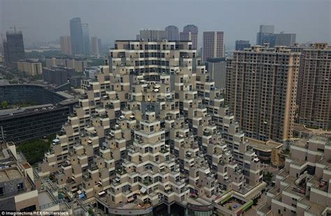 Bizarre Pyramid Shaped 18 Storey Building In China Becomes Internet