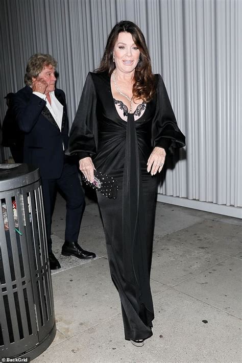 Lisa Vanderpump Flashes Cleavage In Ultra Glamorous Black Dress As She