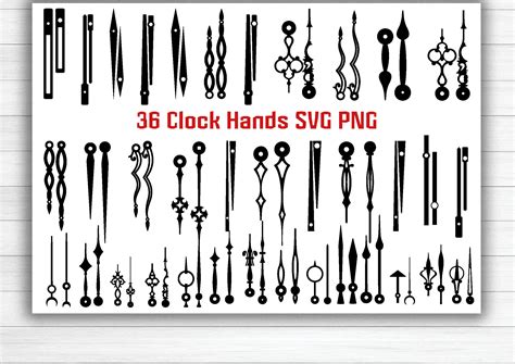 36 Svg Dxf Movable Hour And Minute Hand Pointer For Wall Etsy Uk