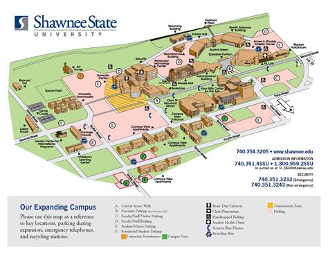 Shawnee State University Campus Map Time Zones Map